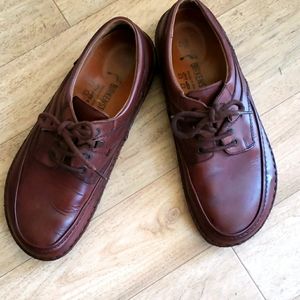 Birkenstock brown lace up shoes
